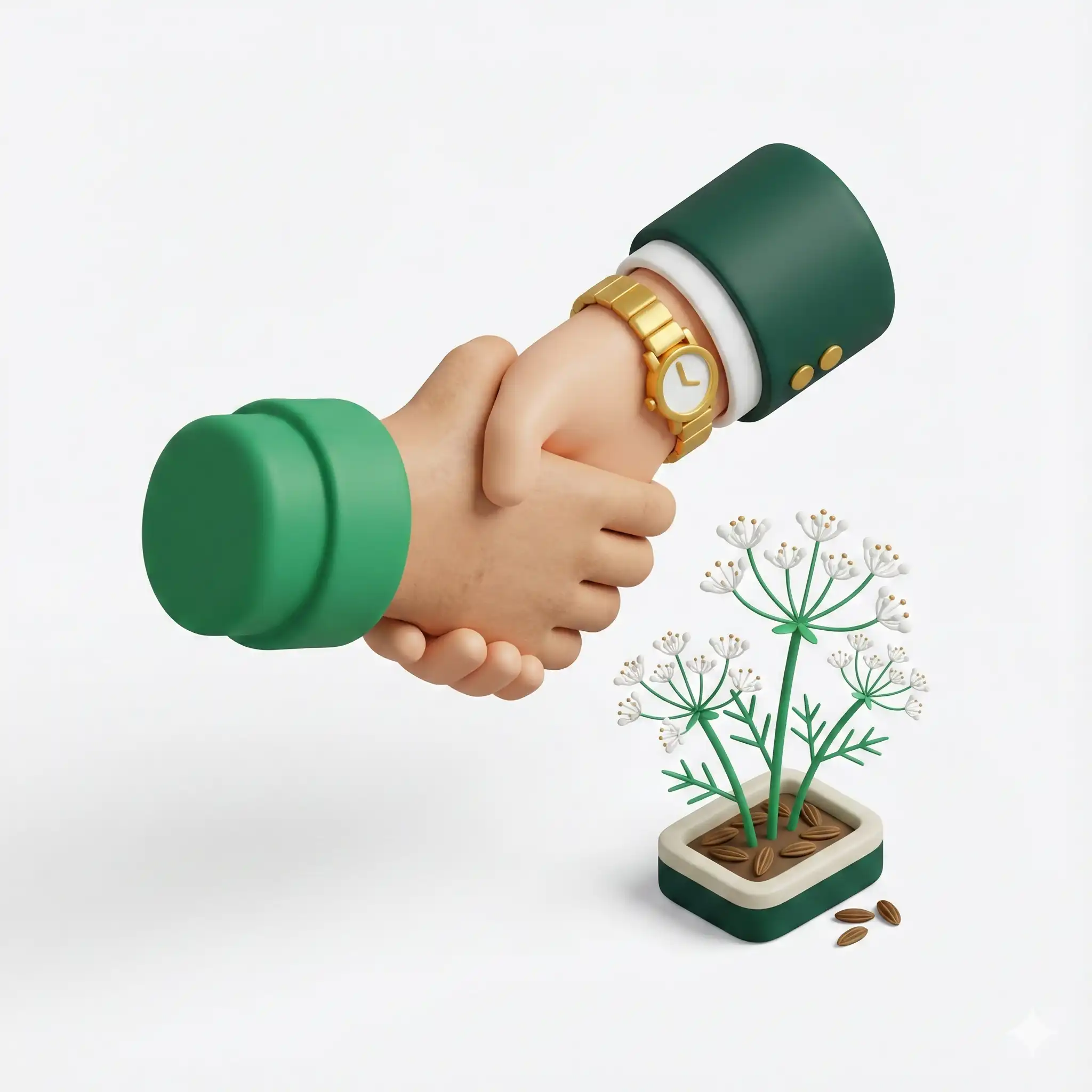 Direct sourcing icon representing connection with Kerman farmers