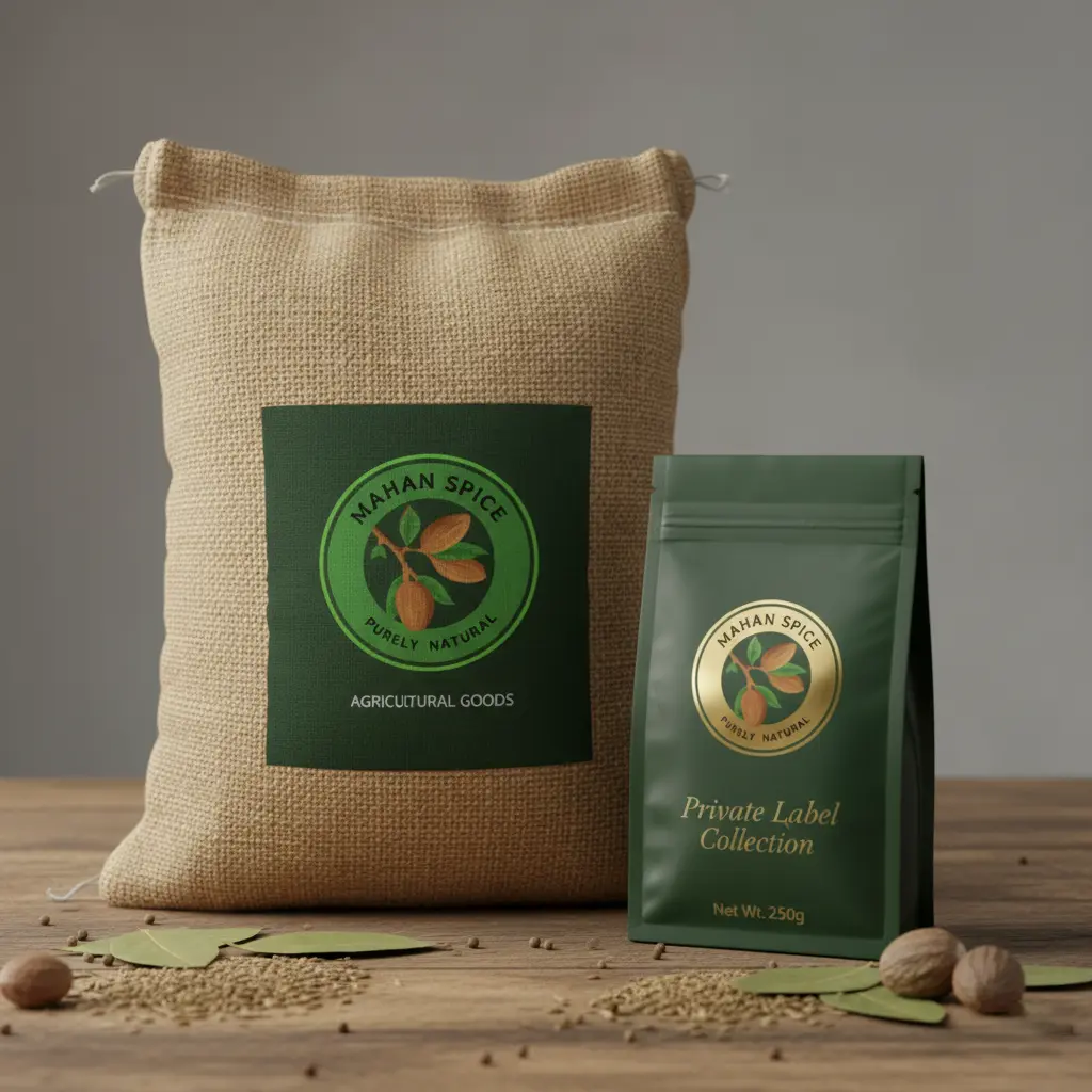 Bulk and private label export packaging options for Mahan Spice Kerman cumin.